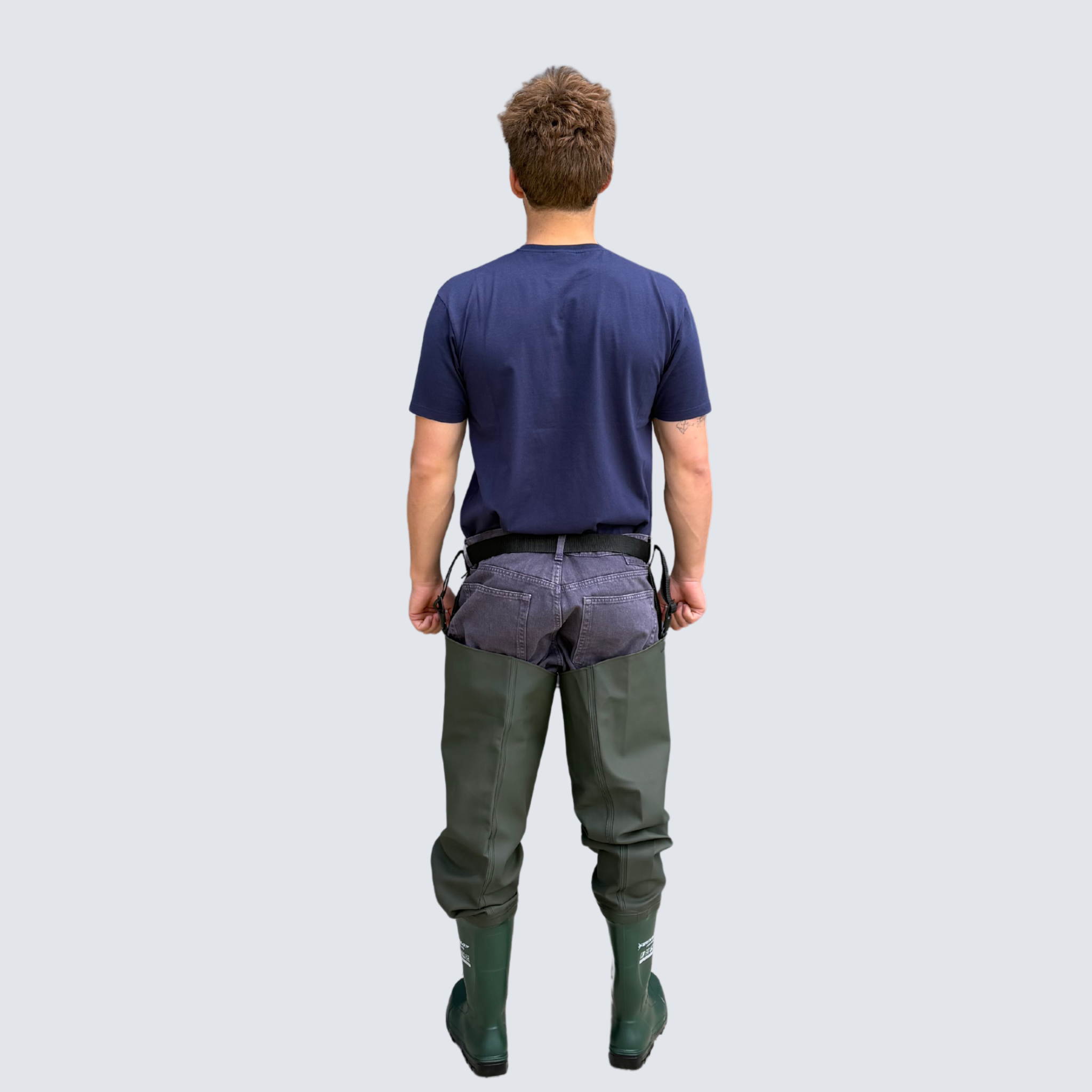 OCEAN® Deluxe+ Thigh Waders w. S5 DUNLOP Stiefel m. Stollen