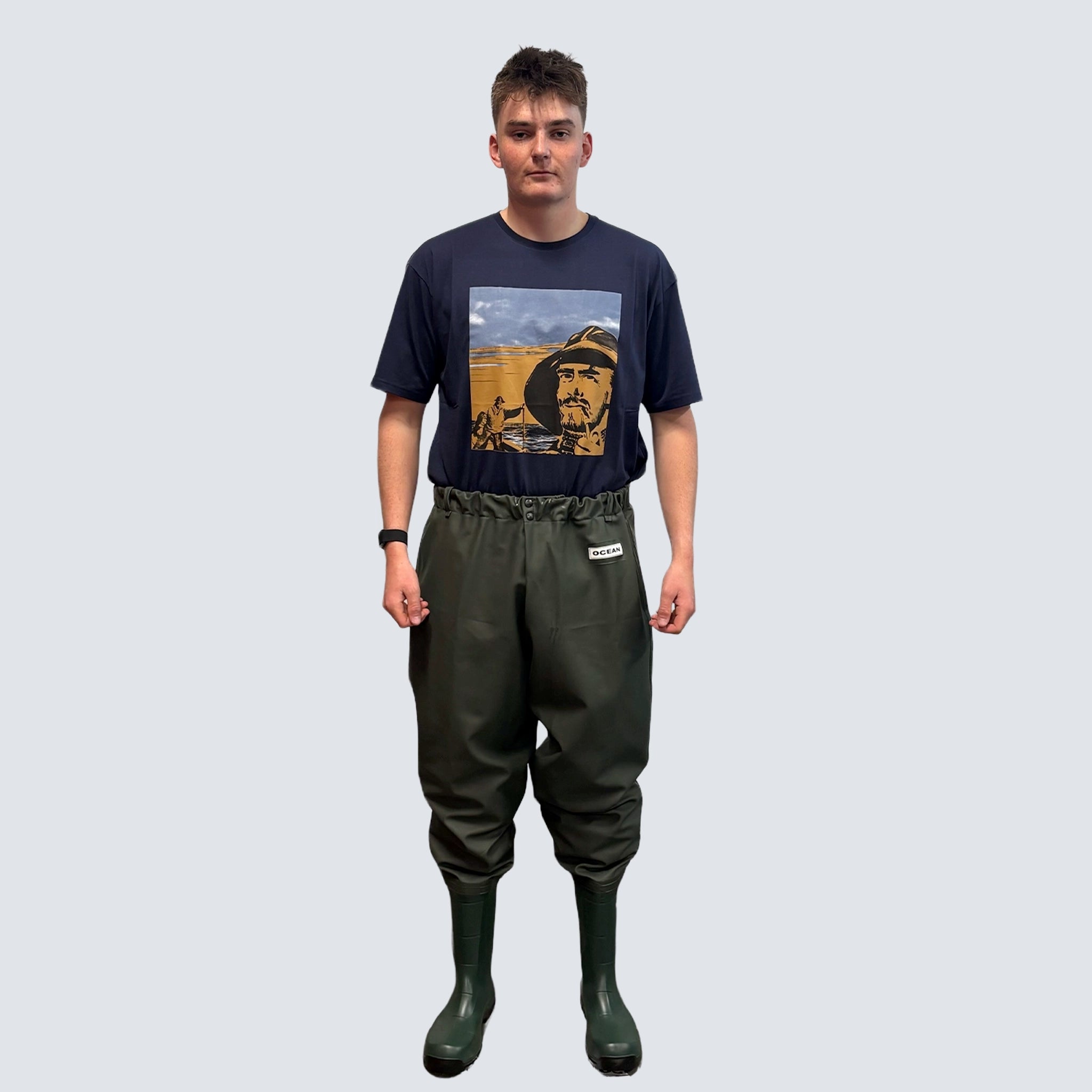 OCEAN® Deluxe+ Belt Waders w. DUNLOP® S5 Boots
